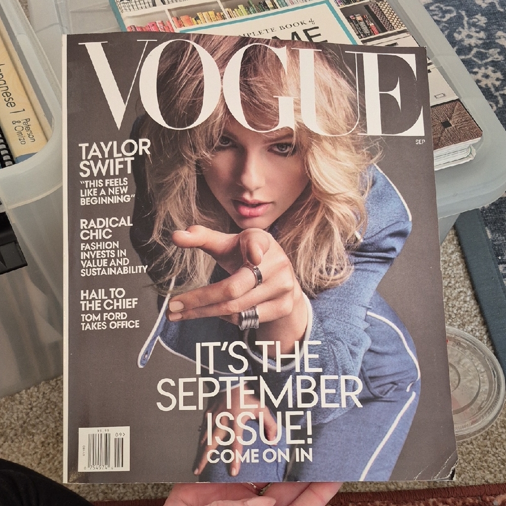 Vogue September Issue with Taylor Swift – Blue Outfit Cover
